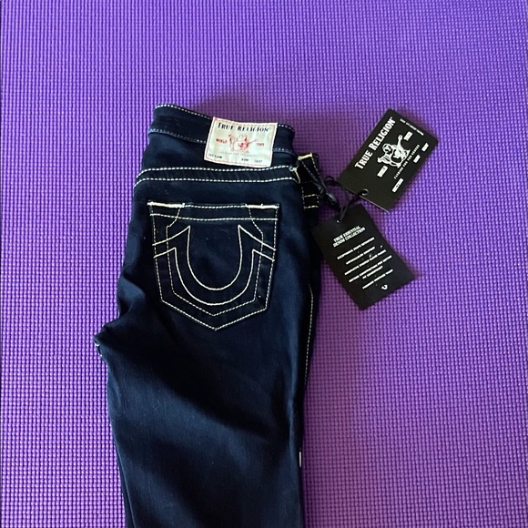True religion mid rise supper skinny jeans - Picture 1 of 3
